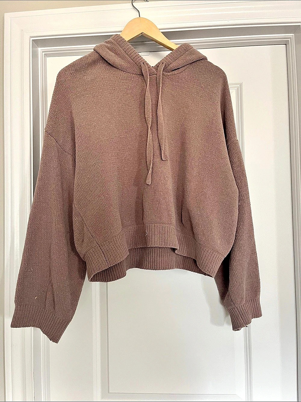 H&M Matching Knit Hoodie Jogger Set Brown Size Medium